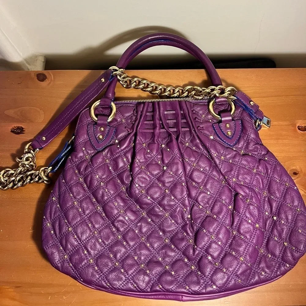 Marc Jacobs Stardust Bag Purple Studded Cecilia